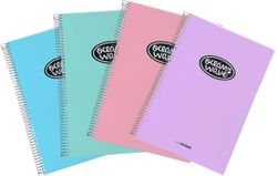 Cuaderno Cuarto tapa encuadernada Pastel