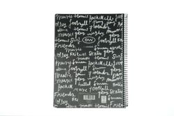 Cuaderno Cuarto tapa plástico Negro