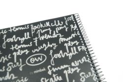 Cuaderno Cuarto tapa plástico Negro
