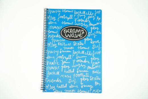 Cuaderno Cuarto tapa plástico Neón