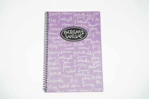 Cuaderno Cuarto tapa plástico Pastel