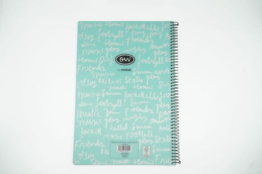 Cuaderno Cuarto tapa plástico Pastel