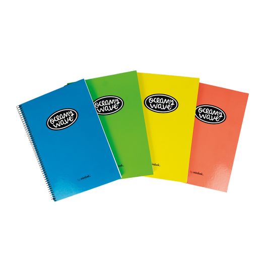 Cuaderno Folio Tapa Encuadernada Color Neón