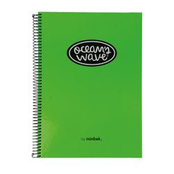 Cuaderno Folio Tapa Encuadernada Color Neón