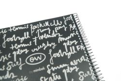 Cuaderno Folio Tapa Plástico Negro