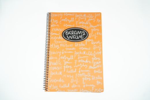 Cuaderno Folio Tapa Plástico Neón