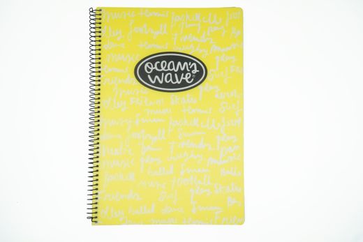 Cuaderno Folio Tapa Plástico Neón