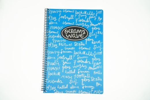 Cuaderno Folio Tapa Plástico Neón