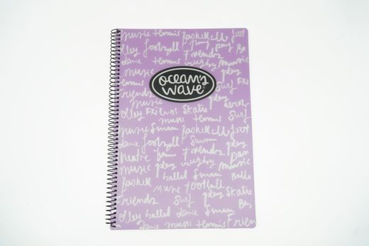 Cuaderno Folio Tapa Plástico Pastel