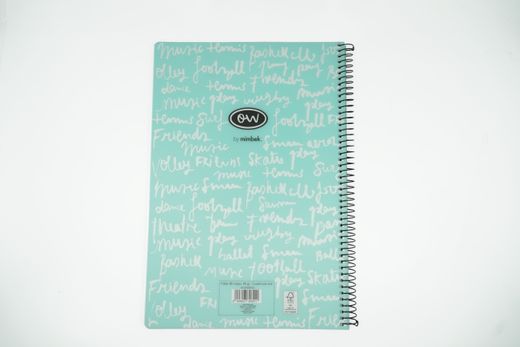 Cuaderno Folio Tapa Plástico Pastel