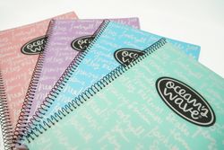 Cuaderno Folio Tapa Plástico Pastel