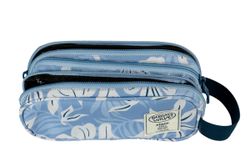 Estuche 3 Cremalleras Bora Bora Azul
