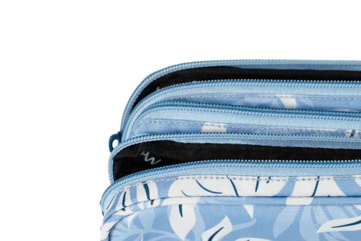 Estuche 3 Cremalleras Bora Bora Azul
