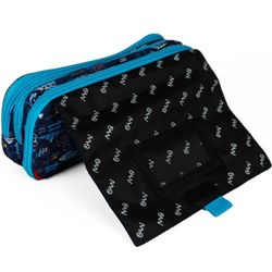 Estuche 3 Cremalleras con Solapa Travel