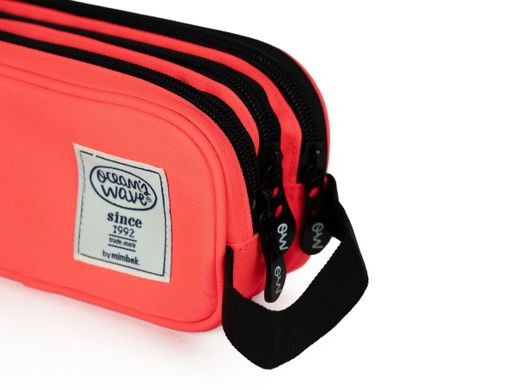 Estuche 3 Cremalleras Coral