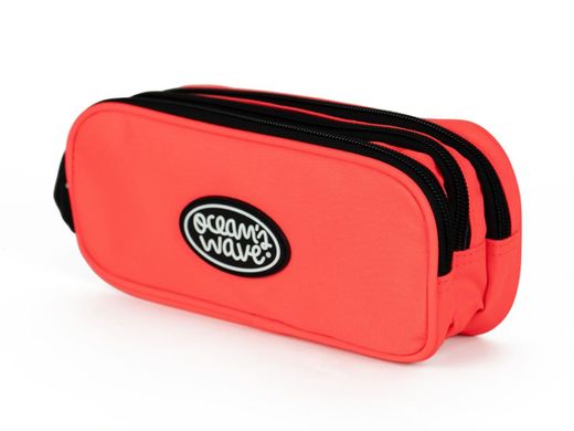 Estuche 3 Cremalleras Coral