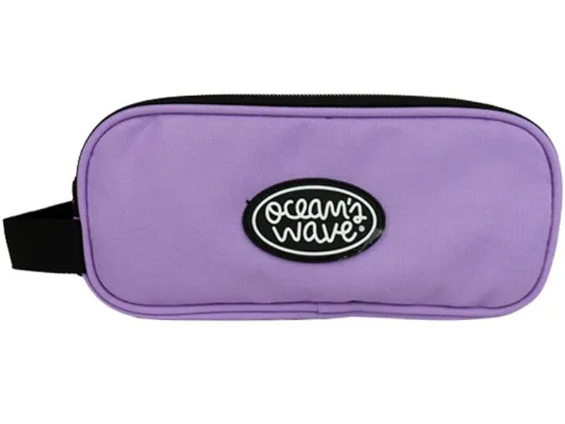 Estuche 3 Cremalleras Lila