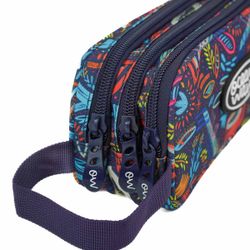 Estuche 3 Cremalleras Minerva