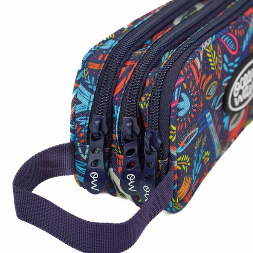 Estuche 3 Cremalleras Minerva