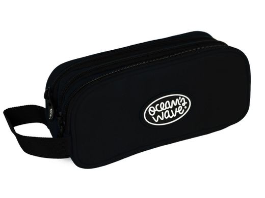 Estuche 3 Cremalleras Negro