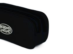 Estuche 3 Cremalleras Negro