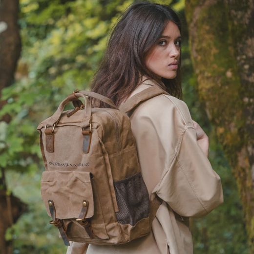 Mochila Canvas Camel