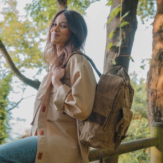 Mochila Canvas Camel