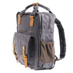 Mochila Canvas Gris