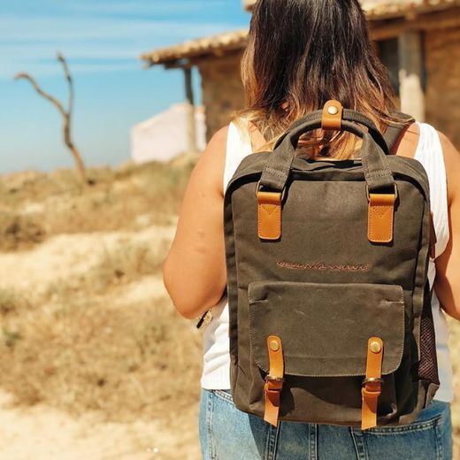 Mochila Canvas Verde