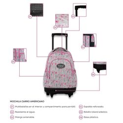 Mochila escolar carro americano Sanny