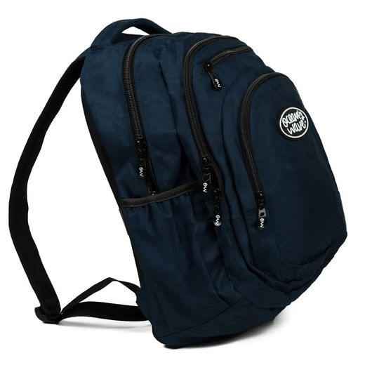 Mochila Multizipper Azul Marino