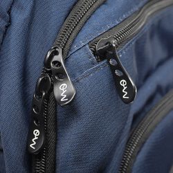 Mochila Multizipper Azul Olas