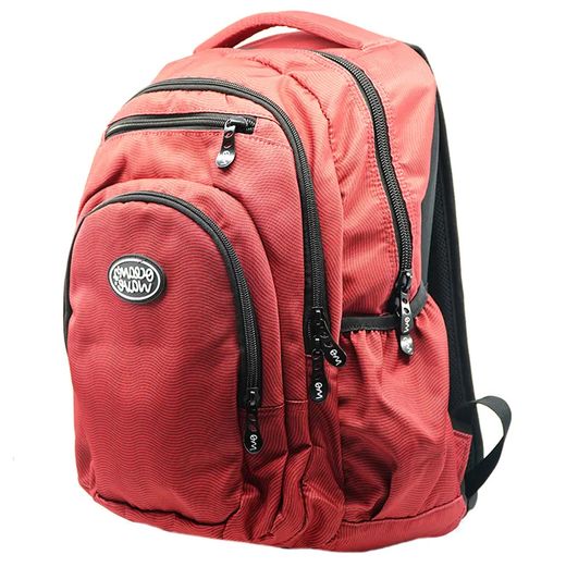 Mochila Multizipper Granate Olas