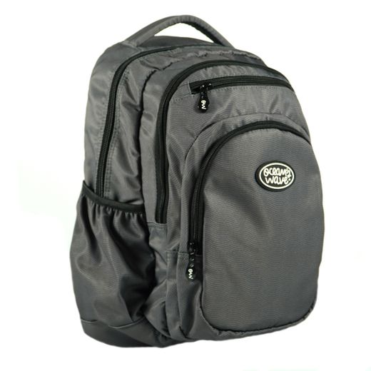 Mochila Multizipper Gris Olas