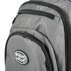Mochila Multizipper Gris Olas
