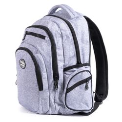 Mochila Multizipper Gris