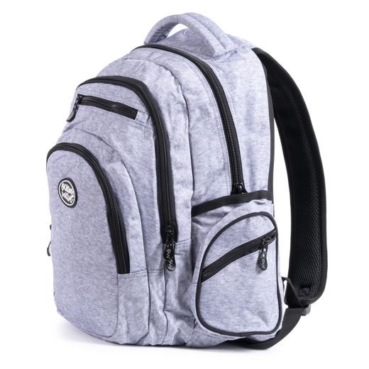Mochila Multizipper Gris