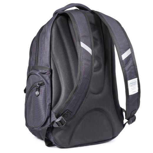 Mochila Multizipper Negra Olas