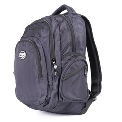 Mochila Multizipper Negra Olas