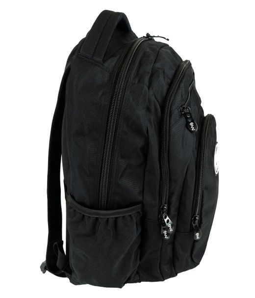 Mochila Multizipper Negra Lisa