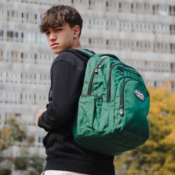 Mochila Multizipper Verde