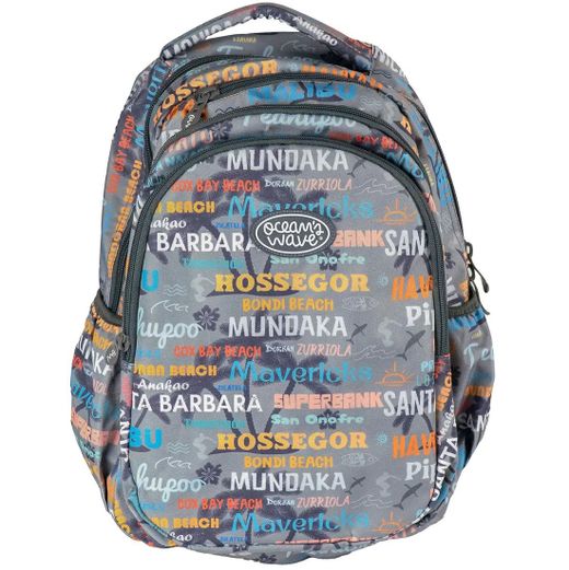 Mochila escolar Secundary Malibu Gris