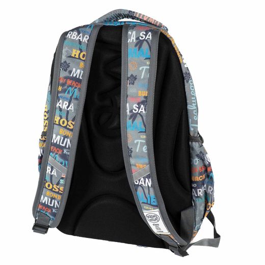Mochila escolar Secundary Malibu Gris