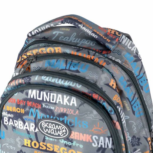 Mochila escolar Secundary Malibu Gris