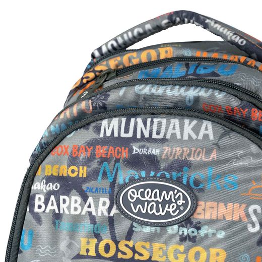 Mochila escolar Secundary Malibu Gris