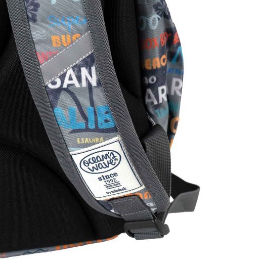 Mochila escolar Secundary Malibu Gris