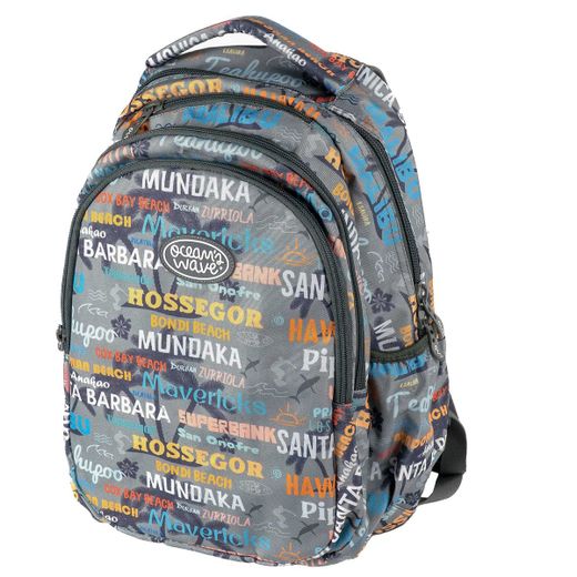 Mochila escolar Secundary Malibu Gris