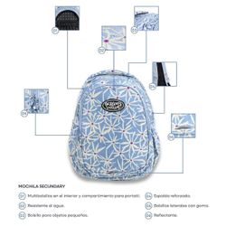 Mochila escolar Secundary Minerva