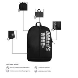 Mochila Tendencia Alpha Negro