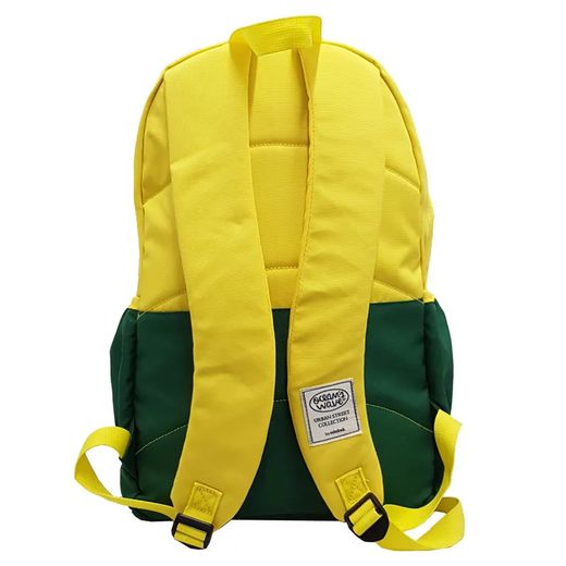 Mochila Tendencia Bicolor Amarillo/Verde